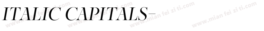 italic capitals字体转换